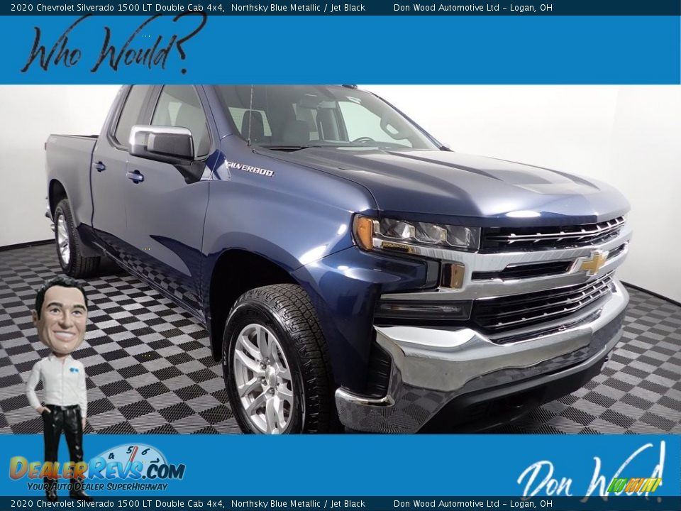 2020 Chevrolet Silverado 1500 LT Double Cab 4x4 Northsky Blue Metallic / Jet Black Photo #1