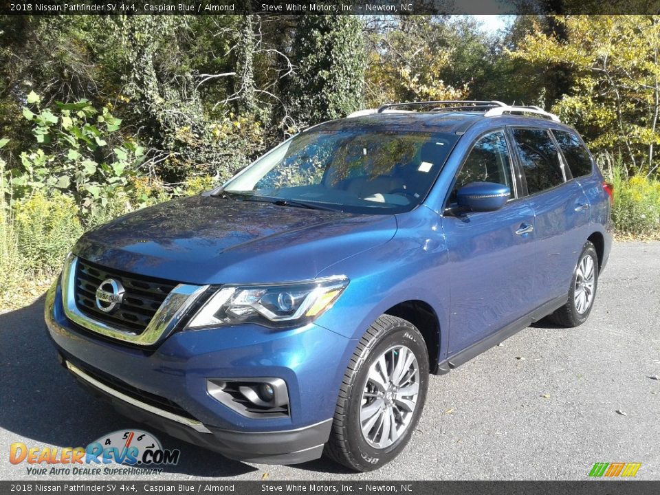 2018 Nissan Pathfinder SV 4x4 Caspian Blue / Almond Photo #3