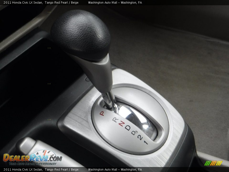 2011 Honda Civic LX Sedan Tango Red Pearl / Beige Photo #14