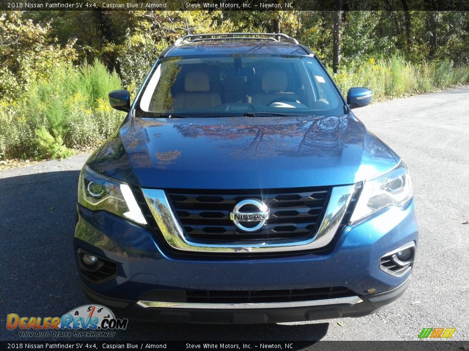 2018 Nissan Pathfinder SV 4x4 Caspian Blue / Almond Photo #4