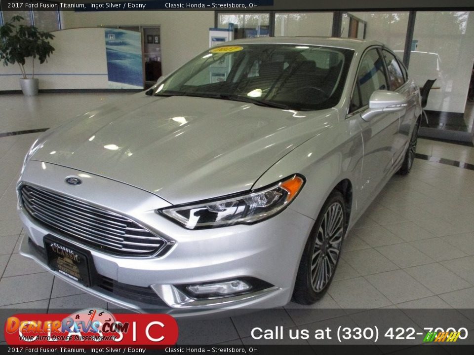 2017 Ford Fusion Titanium Ingot Silver / Ebony Photo #1