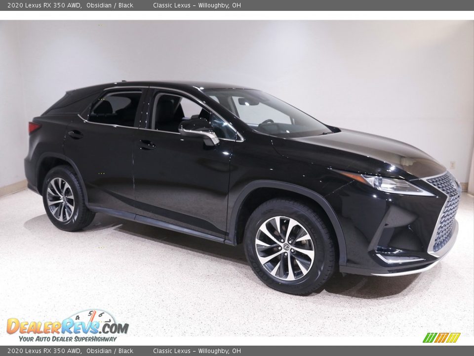 2020 Lexus RX 350 AWD Obsidian / Black Photo #1