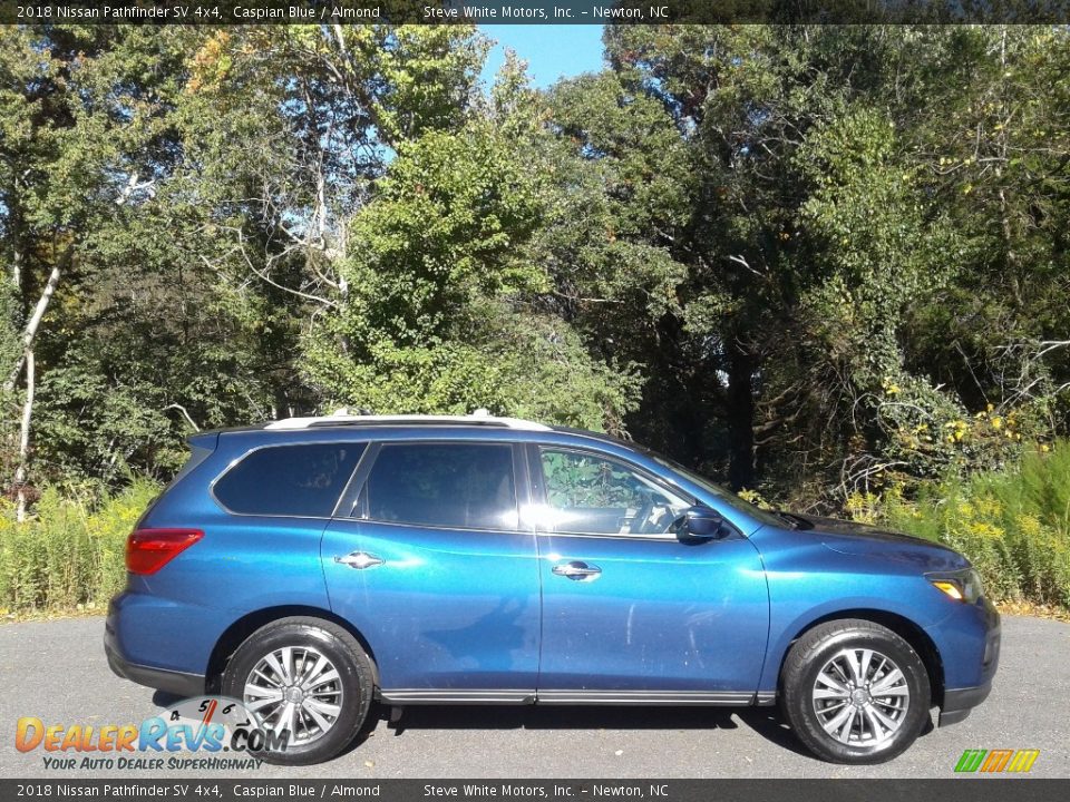 2018 Nissan Pathfinder SV 4x4 Caspian Blue / Almond Photo #6