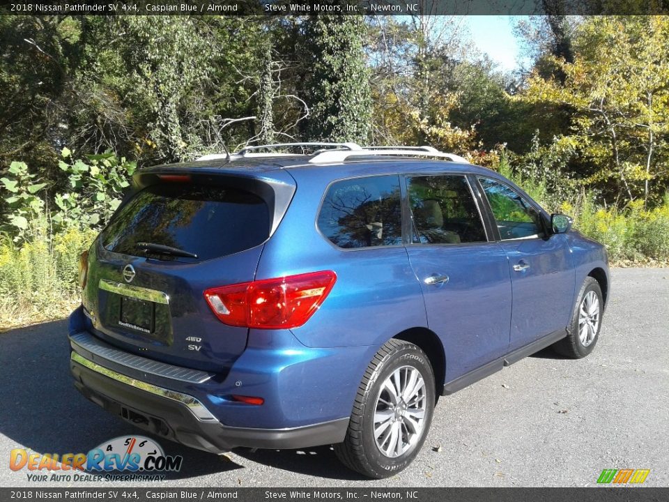 2018 Nissan Pathfinder SV 4x4 Caspian Blue / Almond Photo #7