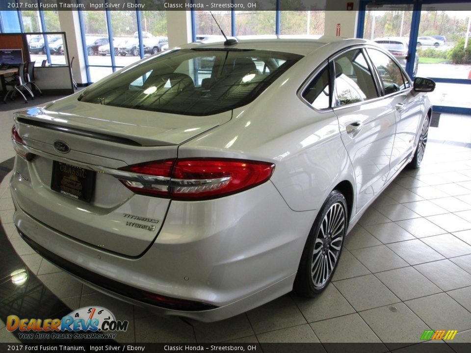 2017 Ford Fusion Titanium Ingot Silver / Ebony Photo #5