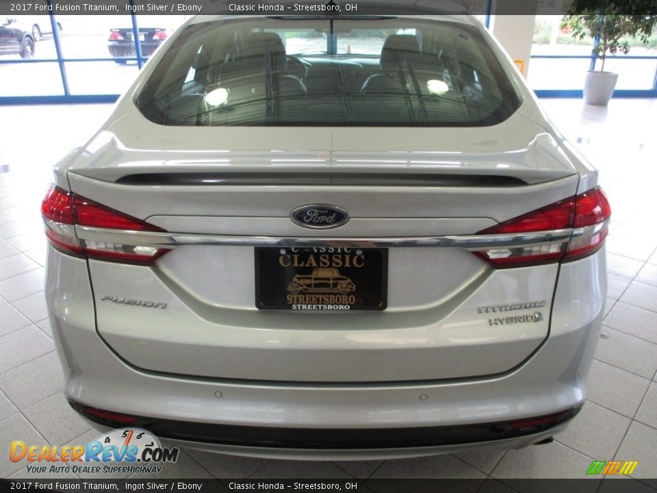 2017 Ford Fusion Titanium Ingot Silver / Ebony Photo #6