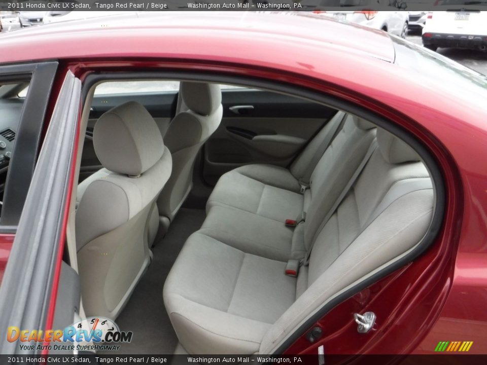 2011 Honda Civic LX Sedan Tango Red Pearl / Beige Photo #21
