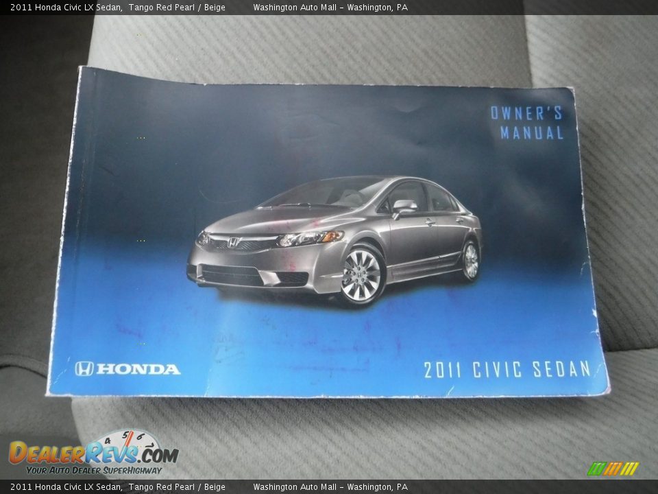 2011 Honda Civic LX Sedan Tango Red Pearl / Beige Photo #22
