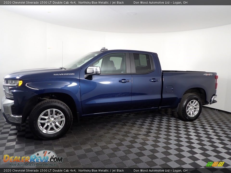 2020 Chevrolet Silverado 1500 LT Double Cab 4x4 Northsky Blue Metallic / Jet Black Photo #14