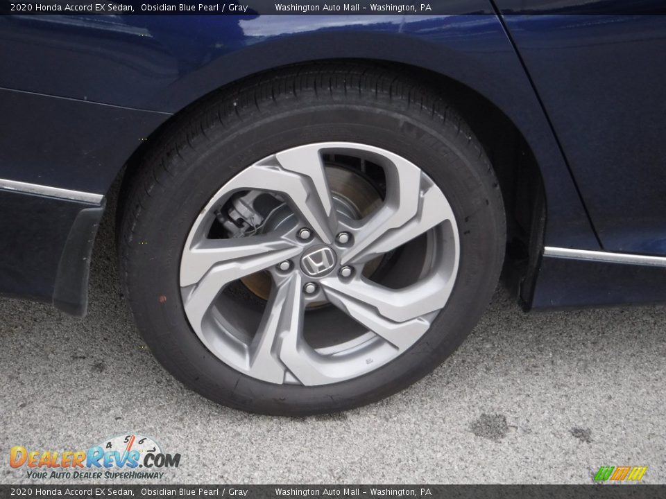 2020 Honda Accord EX Sedan Obsidian Blue Pearl / Gray Photo #4