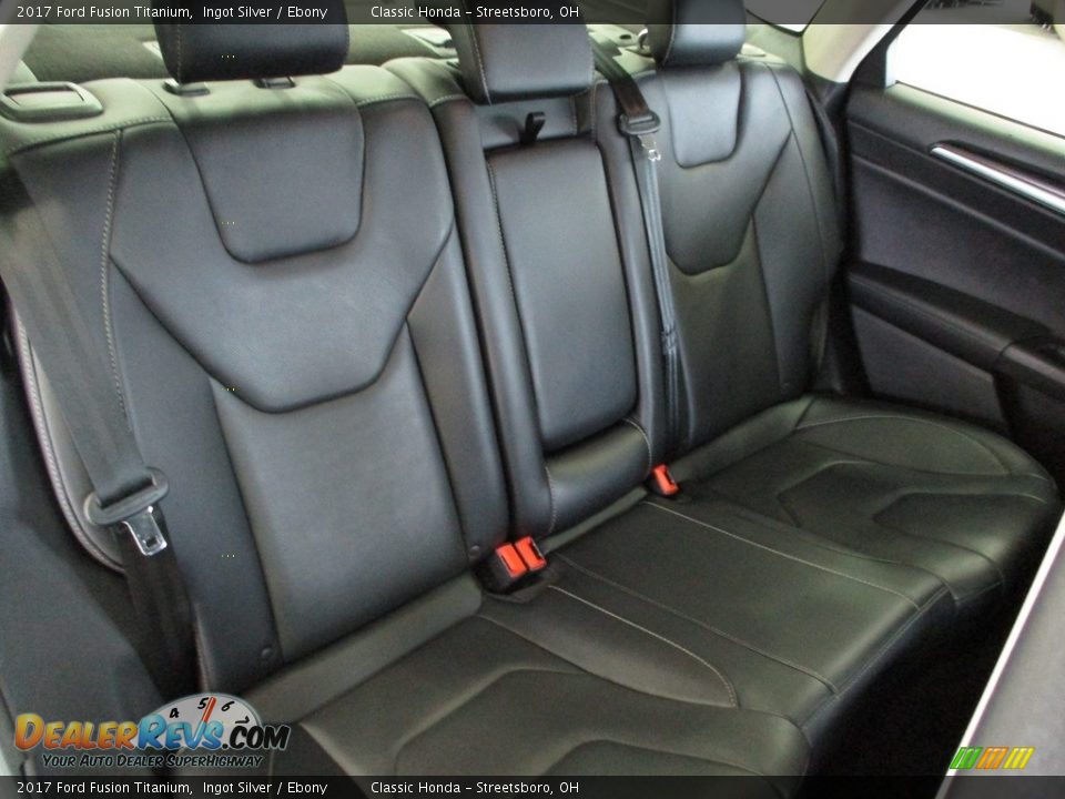 Rear Seat of 2017 Ford Fusion Titanium Photo #17