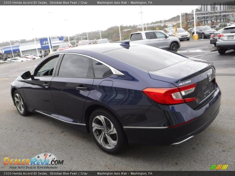 2020 Honda Accord EX Sedan Obsidian Blue Pearl / Gray Photo #8