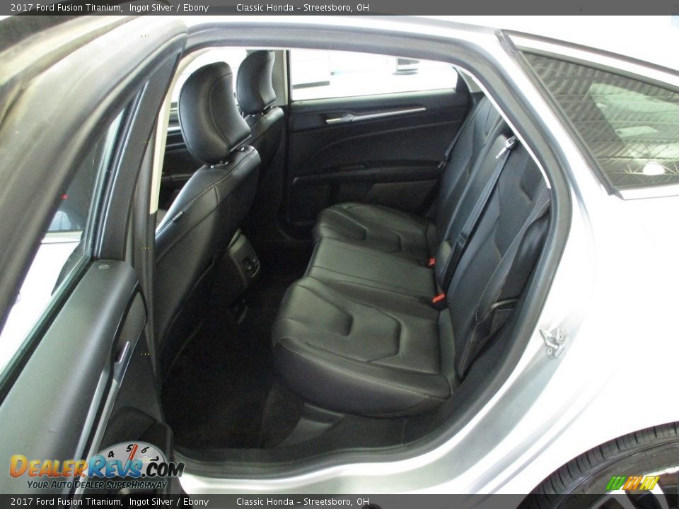 Rear Seat of 2017 Ford Fusion Titanium Photo #19