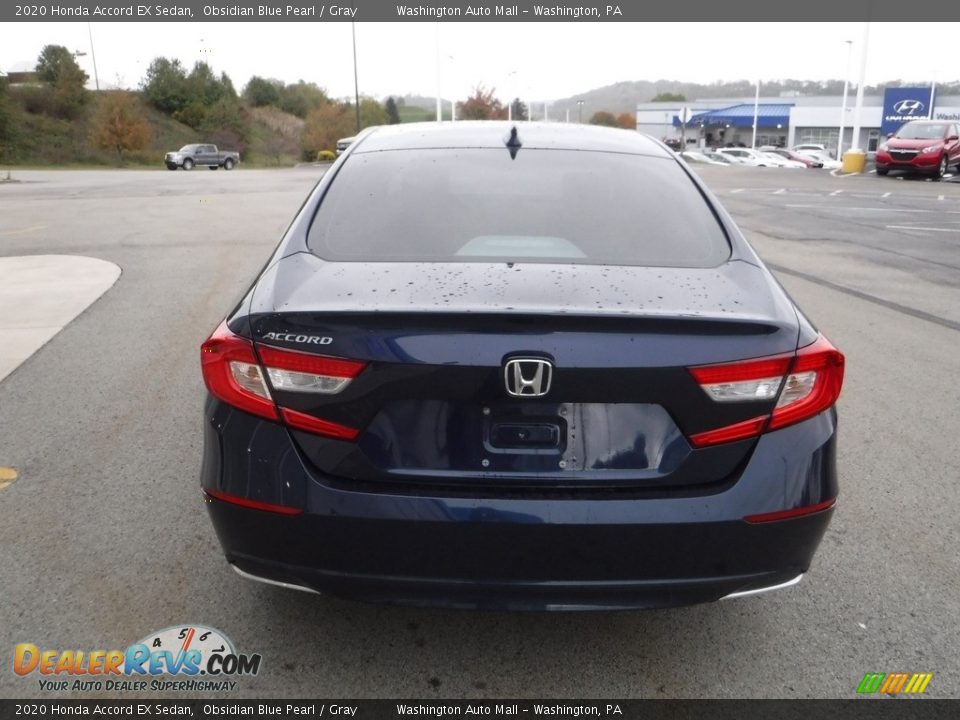 2020 Honda Accord EX Sedan Obsidian Blue Pearl / Gray Photo #9