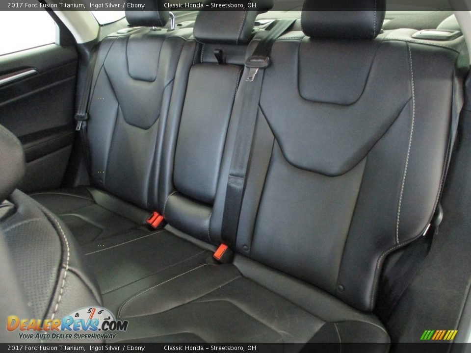 Rear Seat of 2017 Ford Fusion Titanium Photo #20