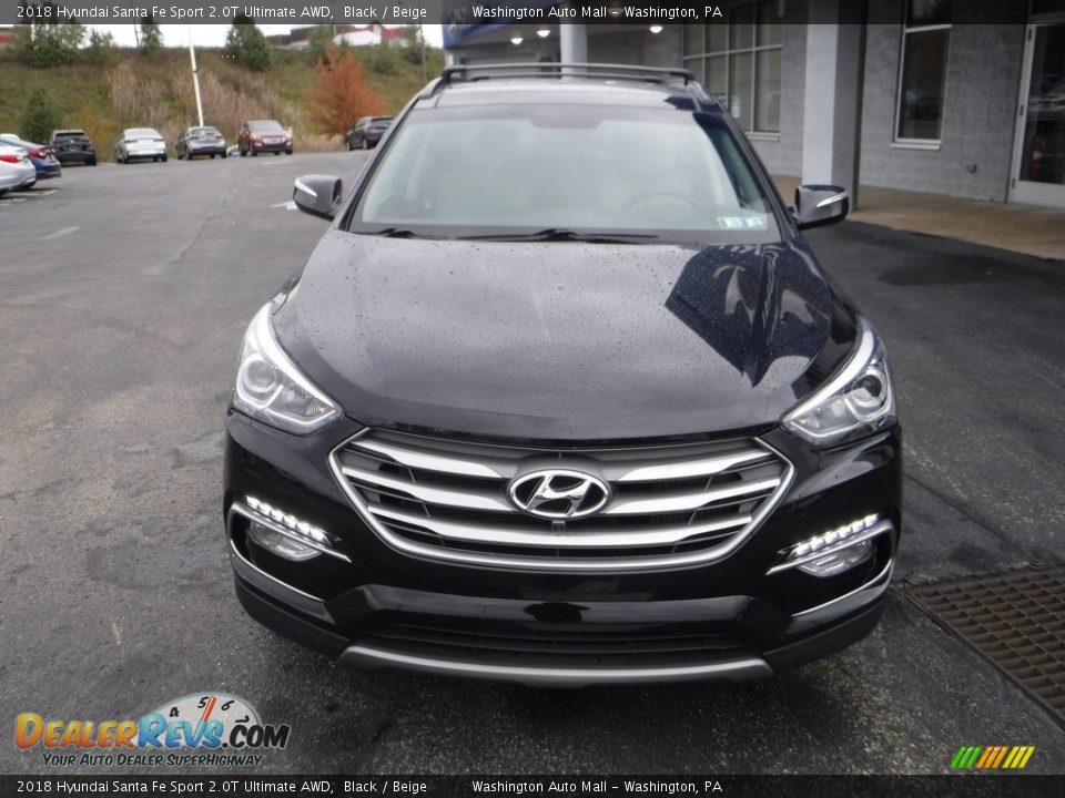 2018 Hyundai Santa Fe Sport 2.0T Ultimate AWD Black / Beige Photo #4