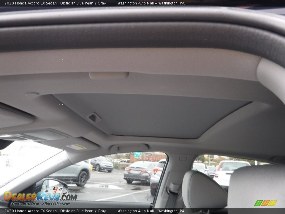 2020 Honda Accord EX Sedan Obsidian Blue Pearl / Gray Photo #11