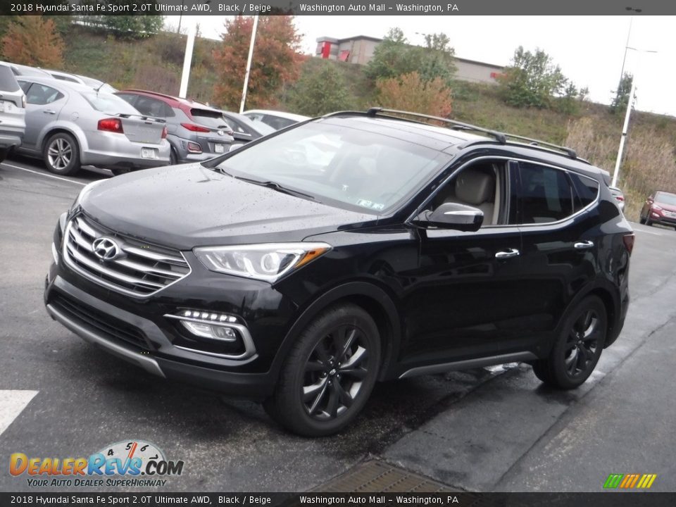 2018 Hyundai Santa Fe Sport 2.0T Ultimate AWD Black / Beige Photo #5