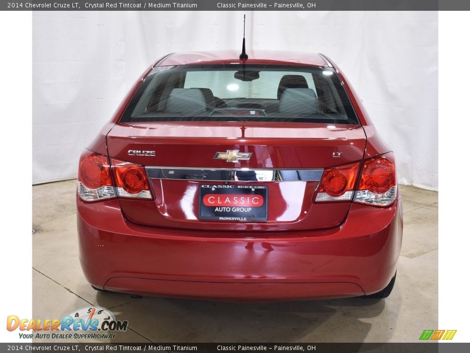 2014 Chevrolet Cruze LT Crystal Red Tintcoat / Medium Titanium Photo #3