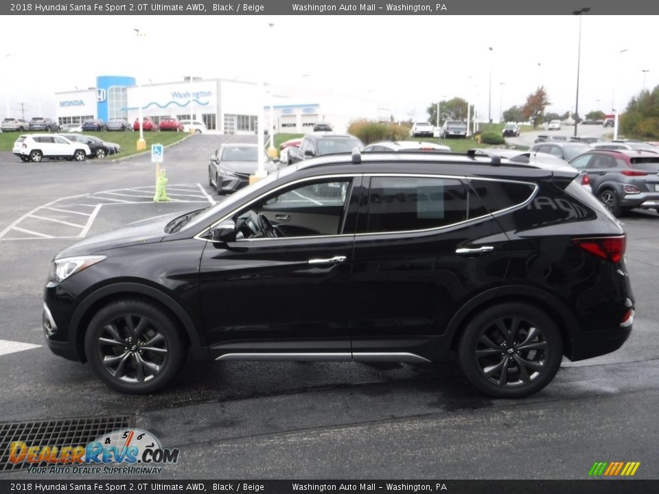 2018 Hyundai Santa Fe Sport 2.0T Ultimate AWD Black / Beige Photo #6