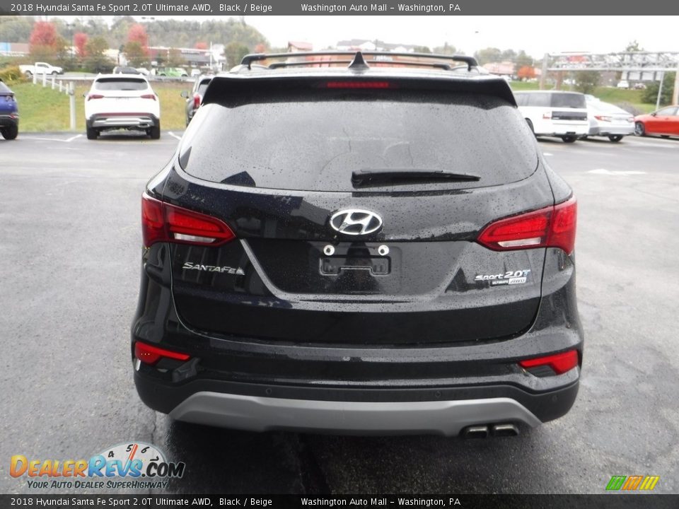 2018 Hyundai Santa Fe Sport 2.0T Ultimate AWD Black / Beige Photo #8