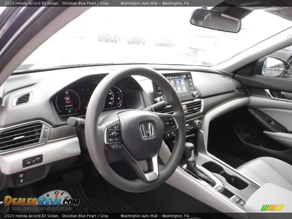 2020 Honda Accord EX Sedan Obsidian Blue Pearl / Gray Photo #15