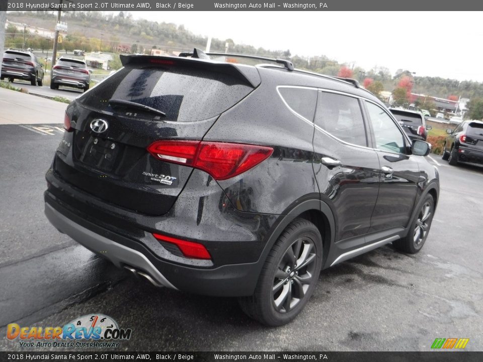 2018 Hyundai Santa Fe Sport 2.0T Ultimate AWD Black / Beige Photo #9