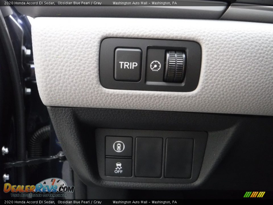 2020 Honda Accord EX Sedan Obsidian Blue Pearl / Gray Photo #17