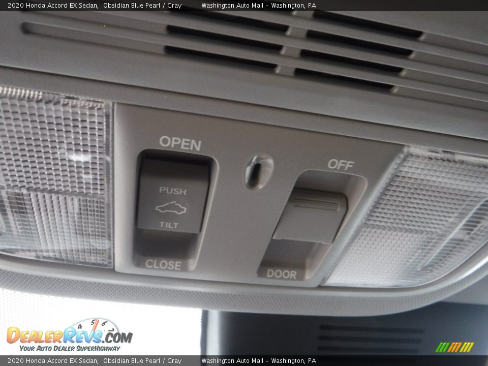 2020 Honda Accord EX Sedan Obsidian Blue Pearl / Gray Photo #19