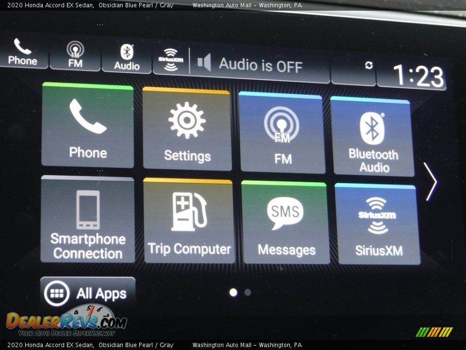 2020 Honda Accord EX Sedan Obsidian Blue Pearl / Gray Photo #21