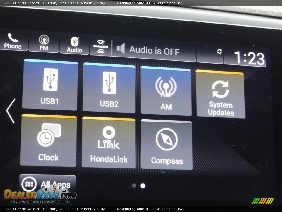 2020 Honda Accord EX Sedan Obsidian Blue Pearl / Gray Photo #22