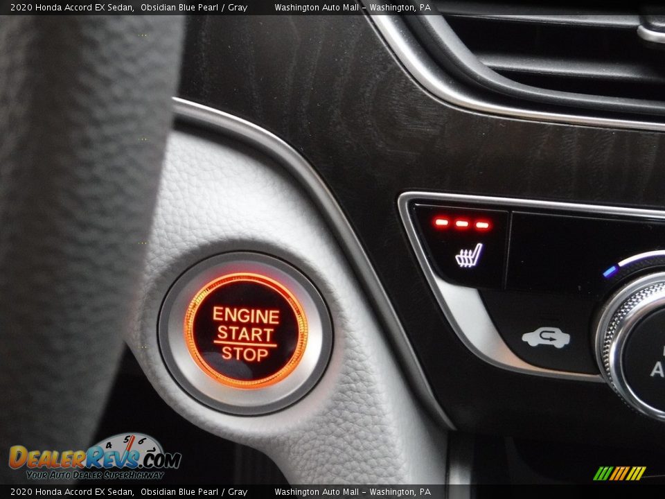 2020 Honda Accord EX Sedan Obsidian Blue Pearl / Gray Photo #24