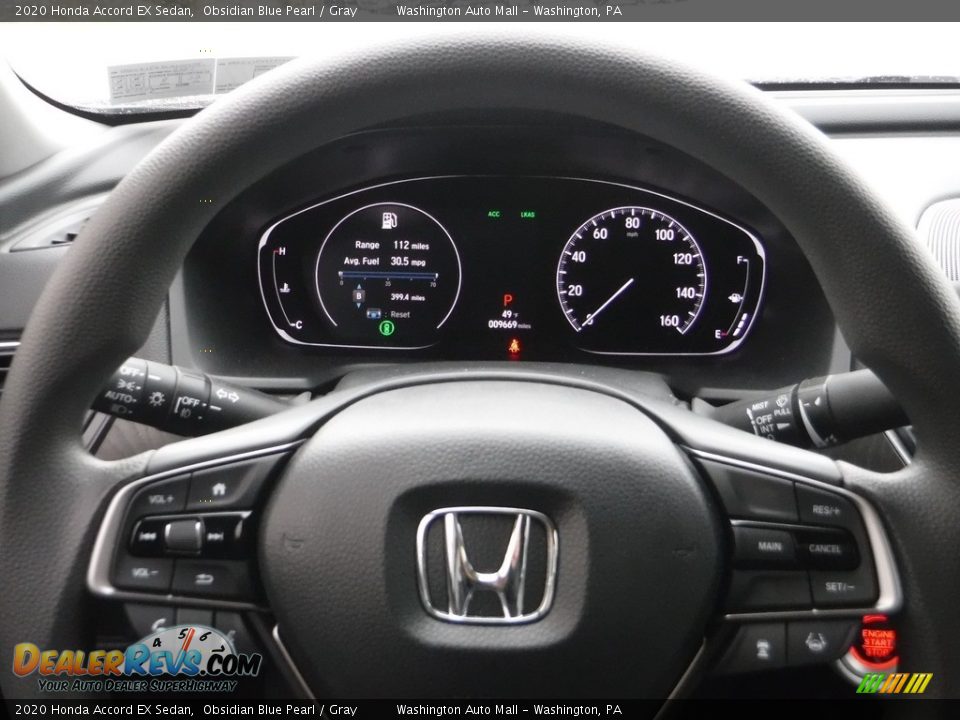 2020 Honda Accord EX Sedan Obsidian Blue Pearl / Gray Photo #26