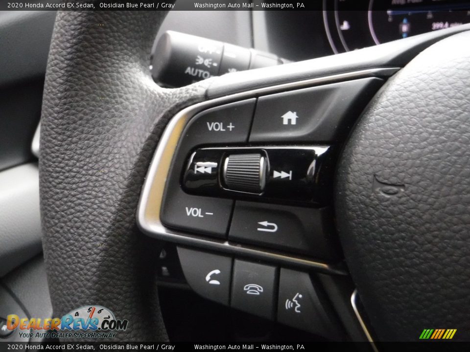 2020 Honda Accord EX Sedan Obsidian Blue Pearl / Gray Photo #27