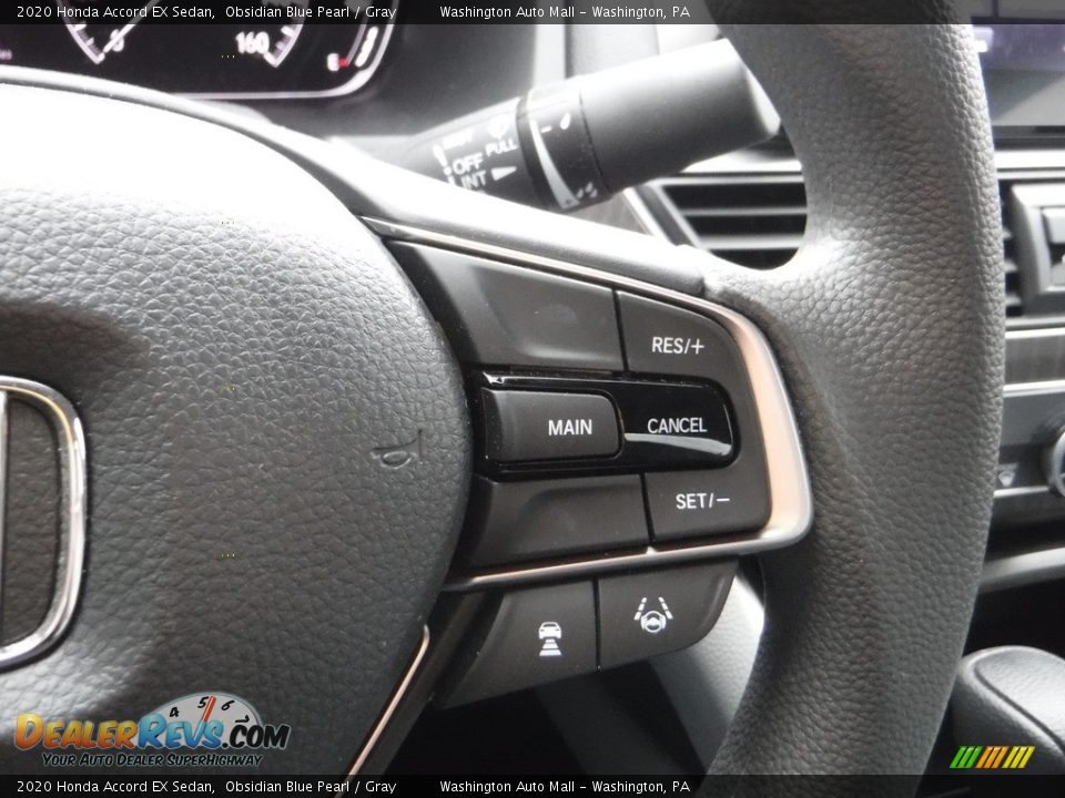 2020 Honda Accord EX Sedan Obsidian Blue Pearl / Gray Photo #28