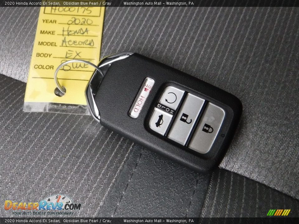 2020 Honda Accord EX Sedan Obsidian Blue Pearl / Gray Photo #31
