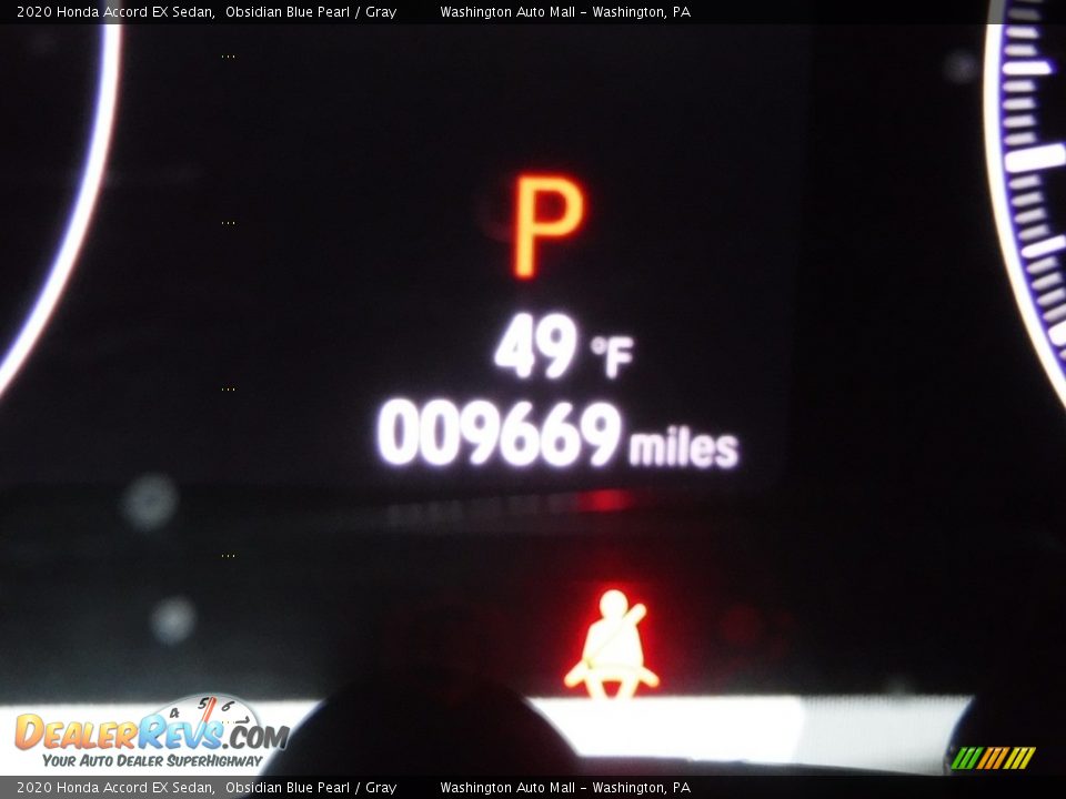 2020 Honda Accord EX Sedan Obsidian Blue Pearl / Gray Photo #33