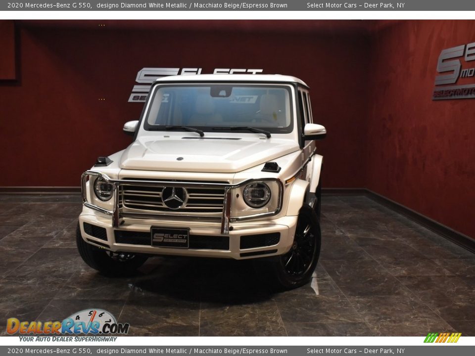 2020 Mercedes-Benz G 550 designo Diamond White Metallic / Macchiato Beige/Espresso Brown Photo #1
