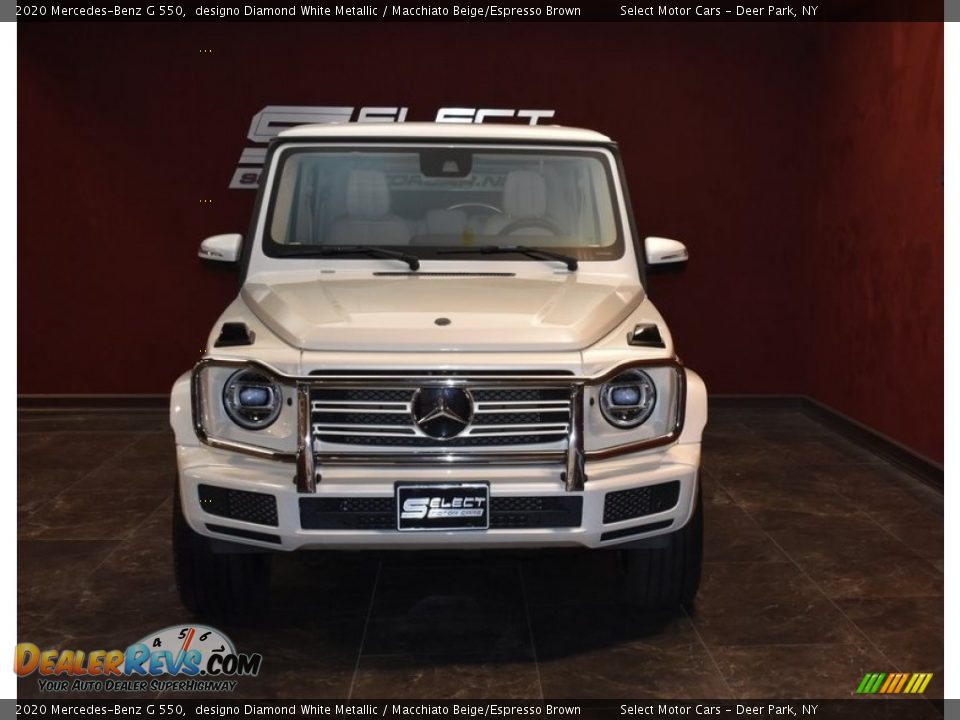 2020 Mercedes-Benz G 550 designo Diamond White Metallic / Macchiato Beige/Espresso Brown Photo #2