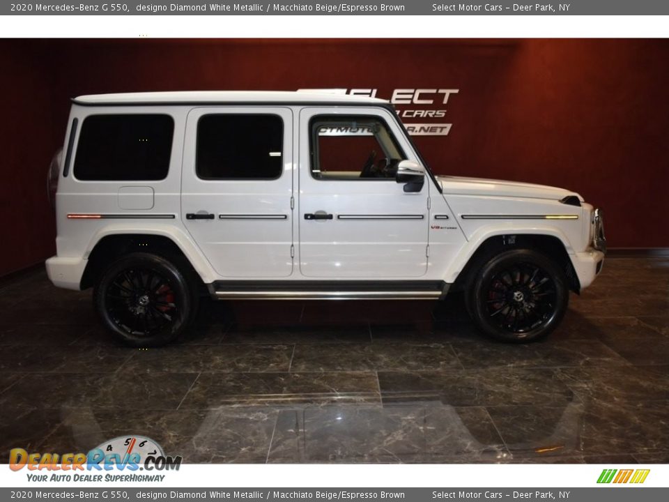 2020 Mercedes-Benz G 550 designo Diamond White Metallic / Macchiato Beige/Espresso Brown Photo #4