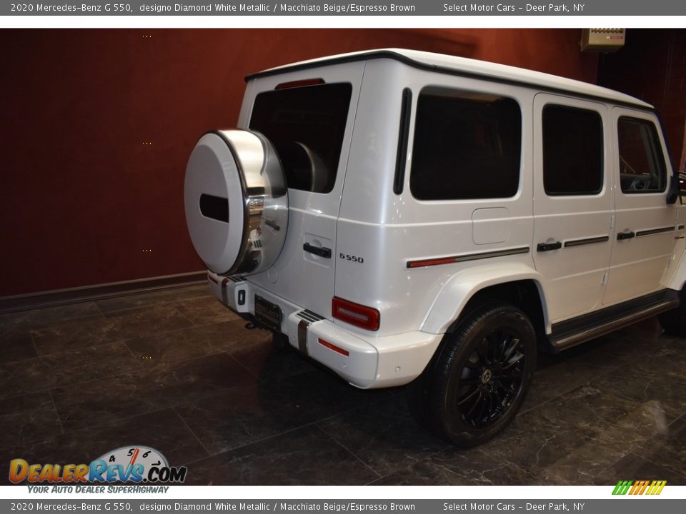 2020 Mercedes-Benz G 550 designo Diamond White Metallic / Macchiato Beige/Espresso Brown Photo #5