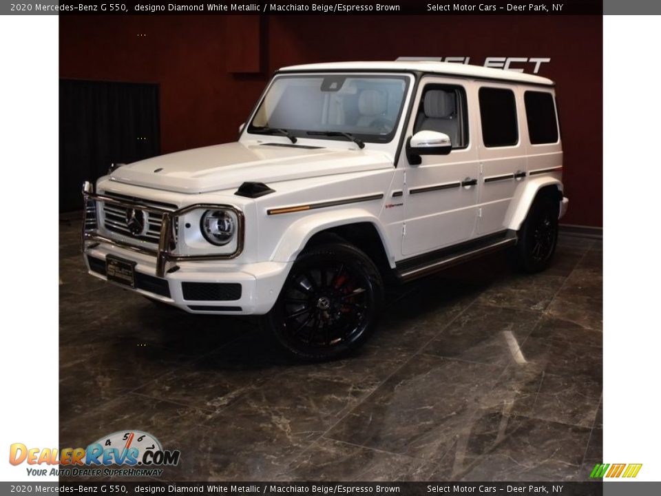 2020 Mercedes-Benz G 550 designo Diamond White Metallic / Macchiato Beige/Espresso Brown Photo #6