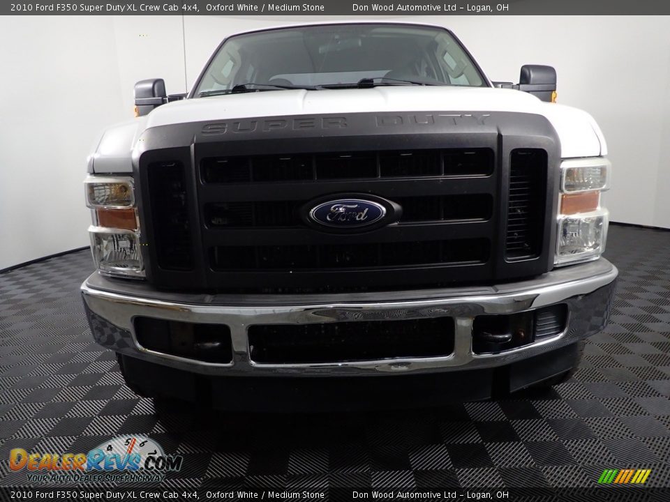 2010 Ford F350 Super Duty XL Crew Cab 4x4 Oxford White / Medium Stone Photo #6