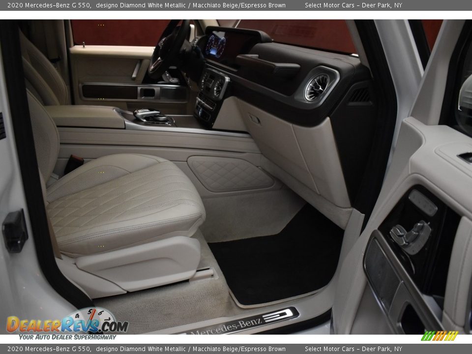 2020 Mercedes-Benz G 550 designo Diamond White Metallic / Macchiato Beige/Espresso Brown Photo #14