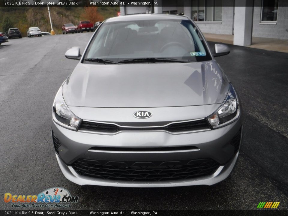 2021 Kia Rio S 5 Door Steel Gray / Black Photo #4