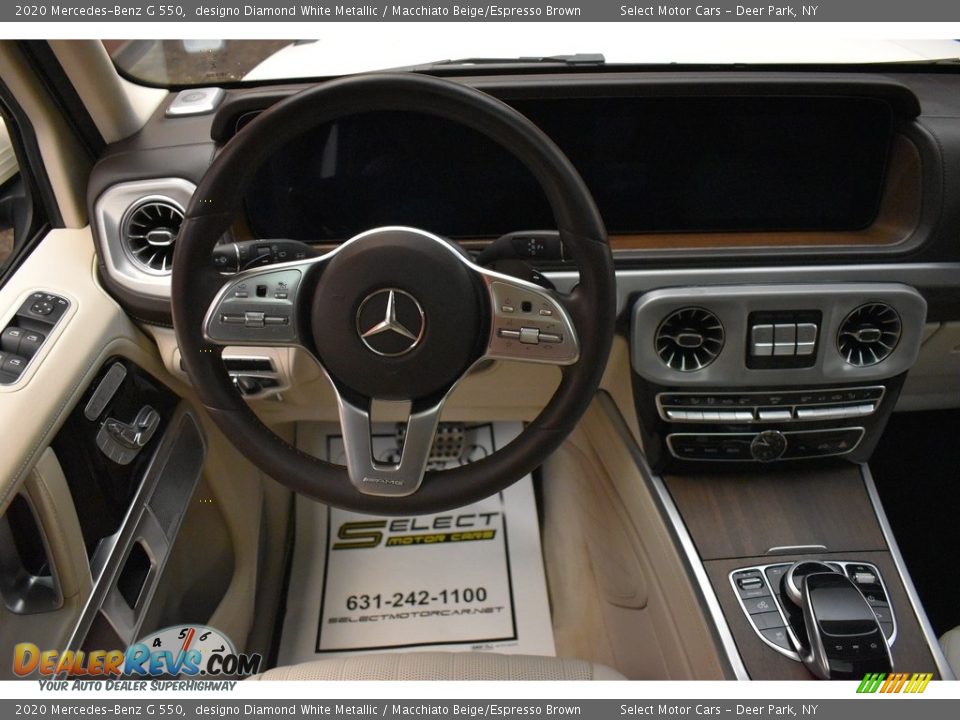 2020 Mercedes-Benz G 550 designo Diamond White Metallic / Macchiato Beige/Espresso Brown Photo #17