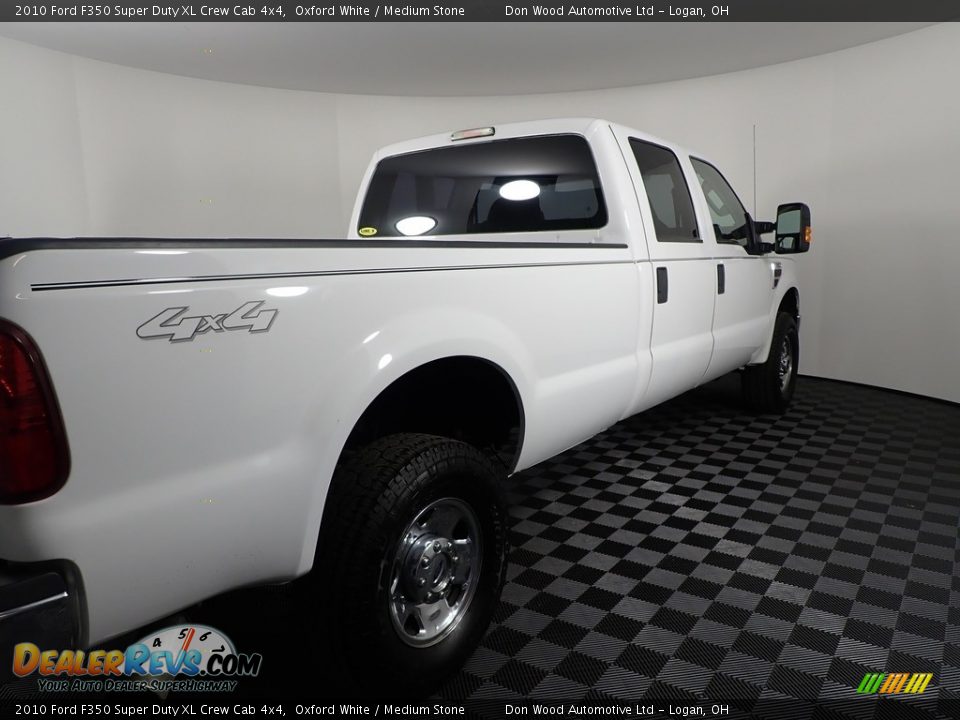 2010 Ford F350 Super Duty XL Crew Cab 4x4 Oxford White / Medium Stone Photo #12