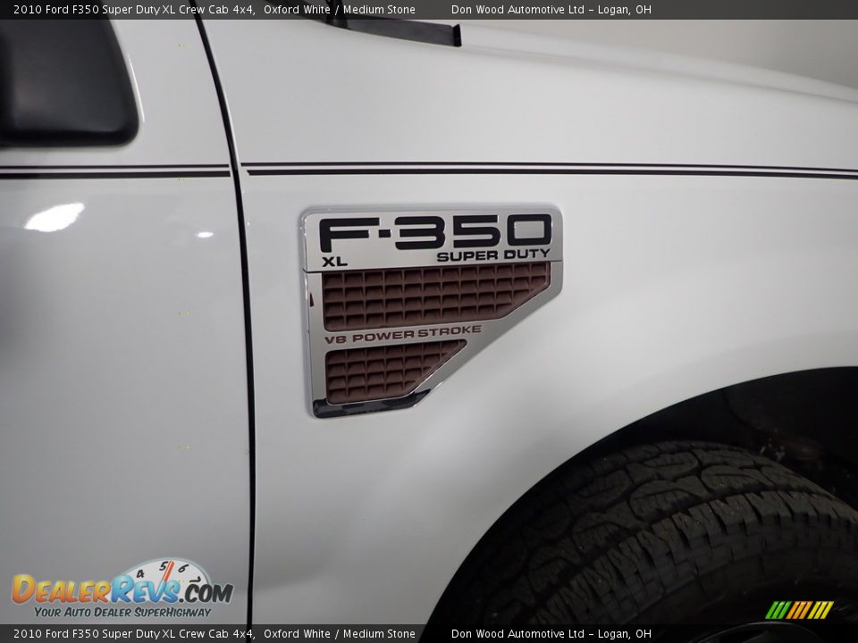 2010 Ford F350 Super Duty XL Crew Cab 4x4 Oxford White / Medium Stone Photo #14