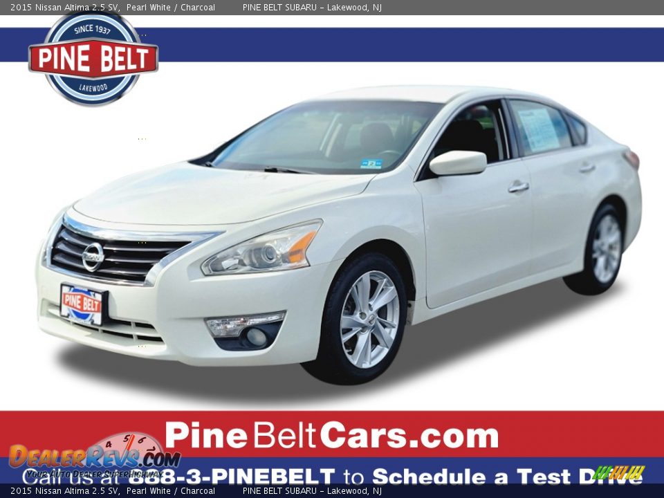 2015 Nissan Altima 2.5 SV Pearl White / Charcoal Photo #1