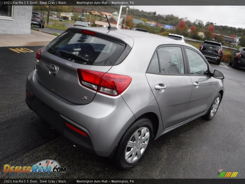 2021 Kia Rio S 5 Door Steel Gray / Black Photo #9